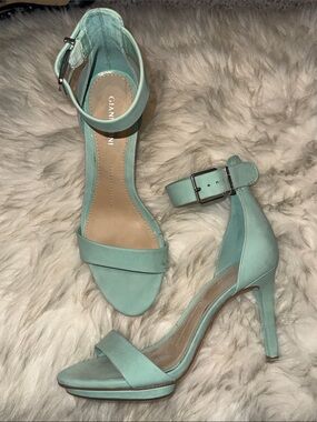 Gianni Bini Tiffany blue Ankle-Strap High Heel Sandals NEW
